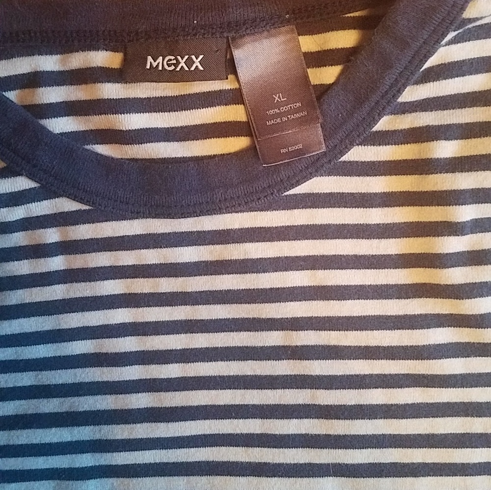 Mexx blue striped nautical tee shirt XL